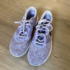 Purple Nike sneakers